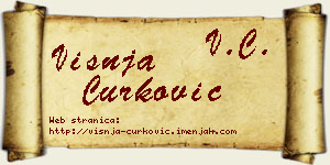 Višnja Ćurković vizit kartica